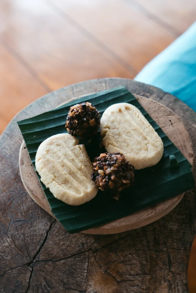 Traditional sweets banana leaf La Loma authentic